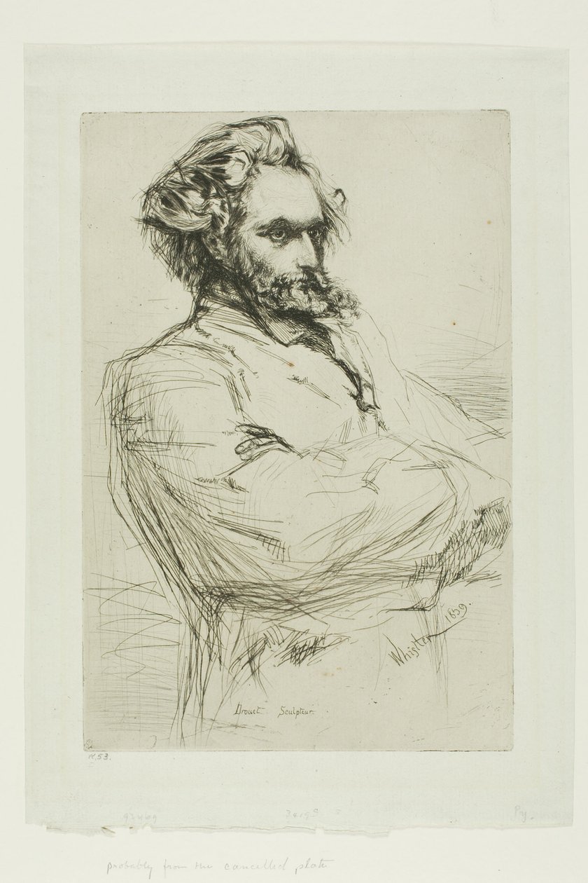 C. L. Drouet, Sculptor by James Abbott McNeill Whistler