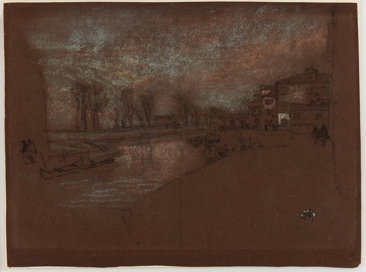 Campo Sta. Marta – Winter Evening by James Abbott McNeill Whistler