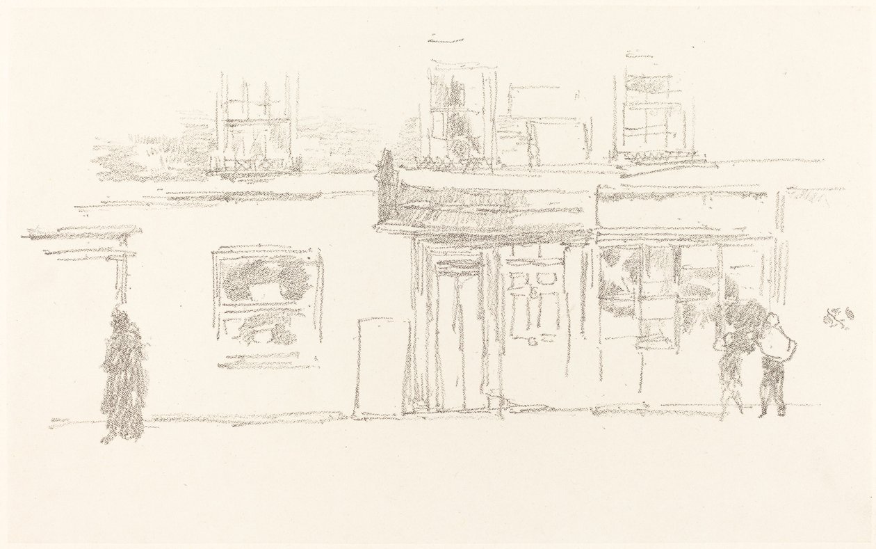 Chelsea Shops by James Abbott McNeill Whistler