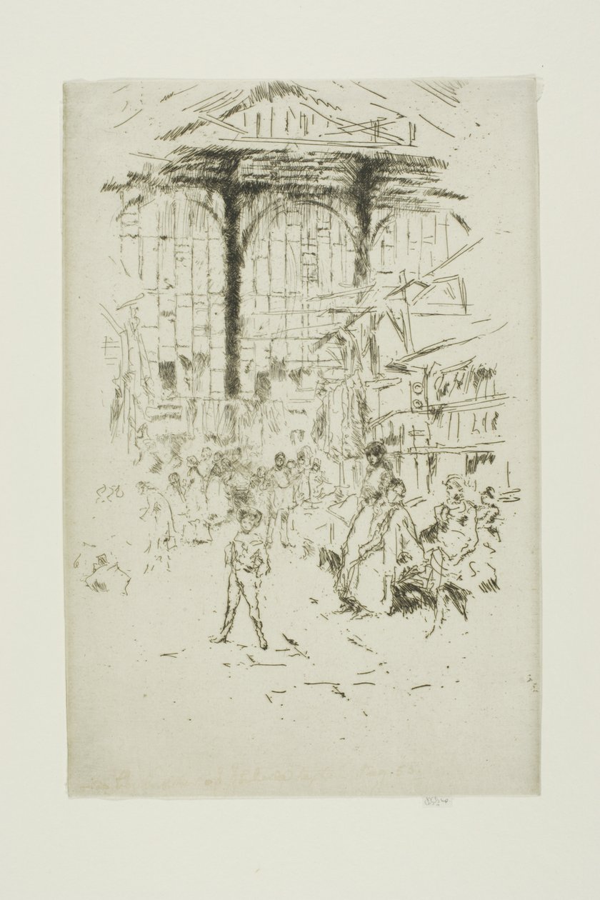 Clothes-Exchange, Houndsditch, No. 2 by James Abbott McNeill Whistler