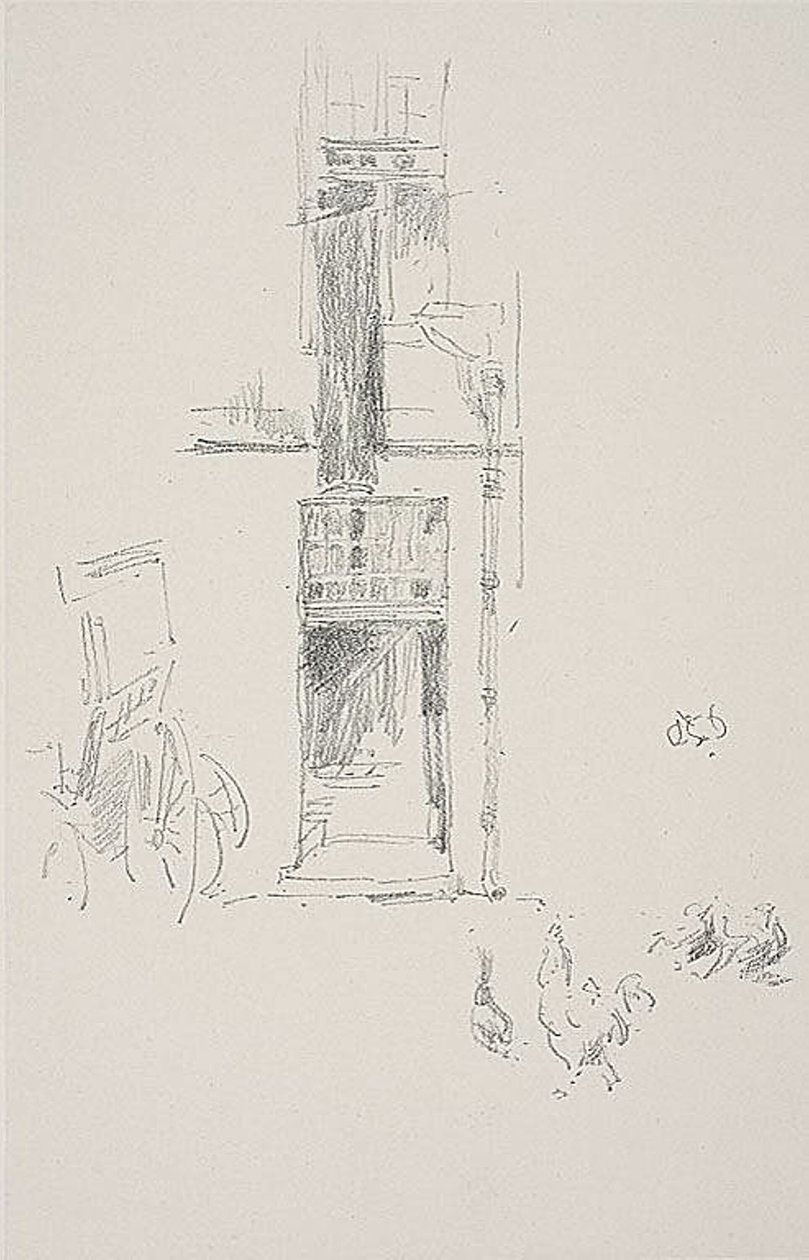 Cocks and Hens, Hôtel Colbert by James Abbott McNeill Whistler