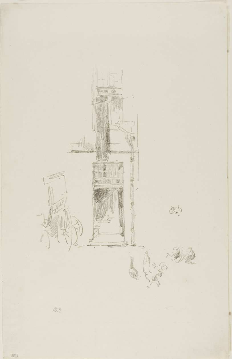 Cocks and Hens, Hôtel Colbert by James Abbott McNeill Whistler