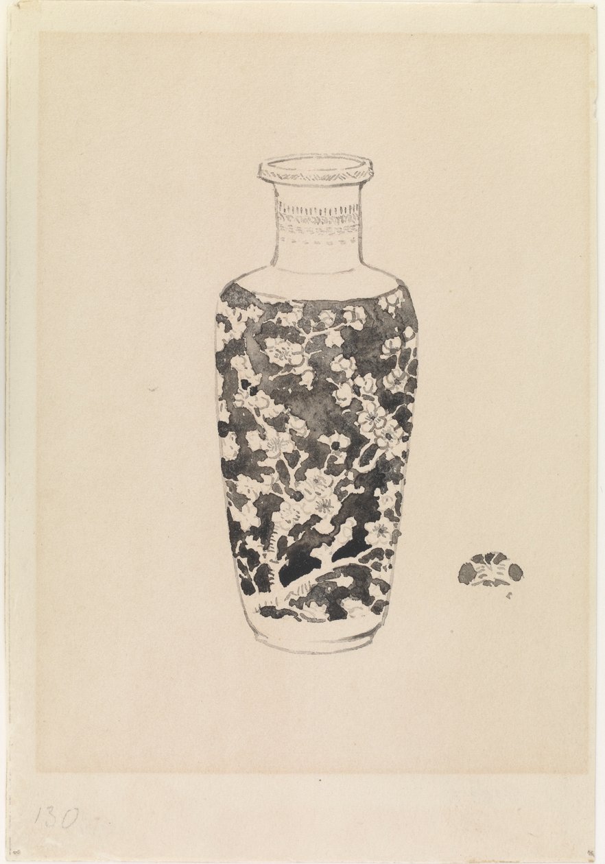 Cylindrical Vase with Thick Neck by James Abbott McNeill Whistler