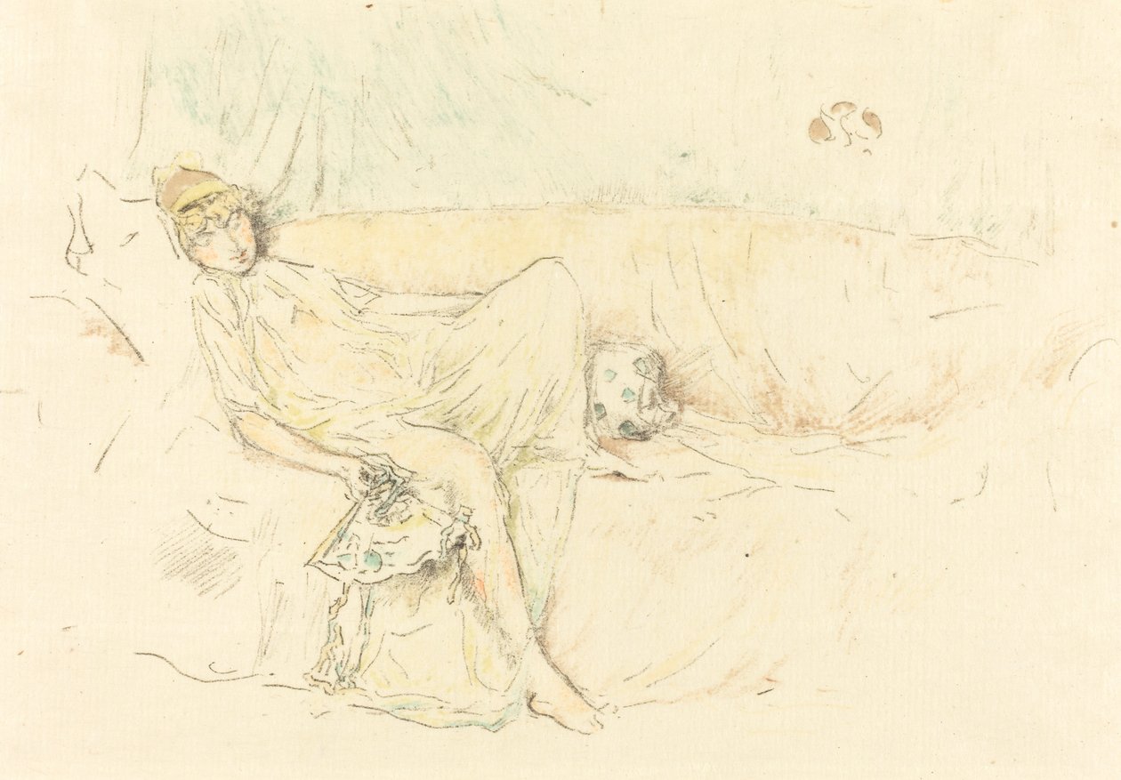 Draped Figure, Reclining by James Abbott McNeill Whistler