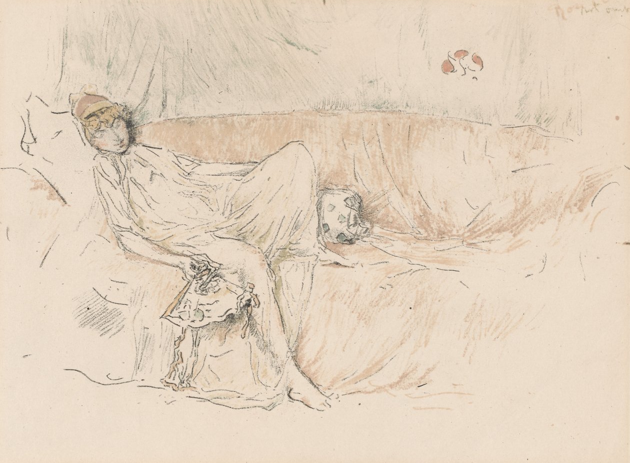Draped Figure, Reclining by James Abbott McNeill Whistler