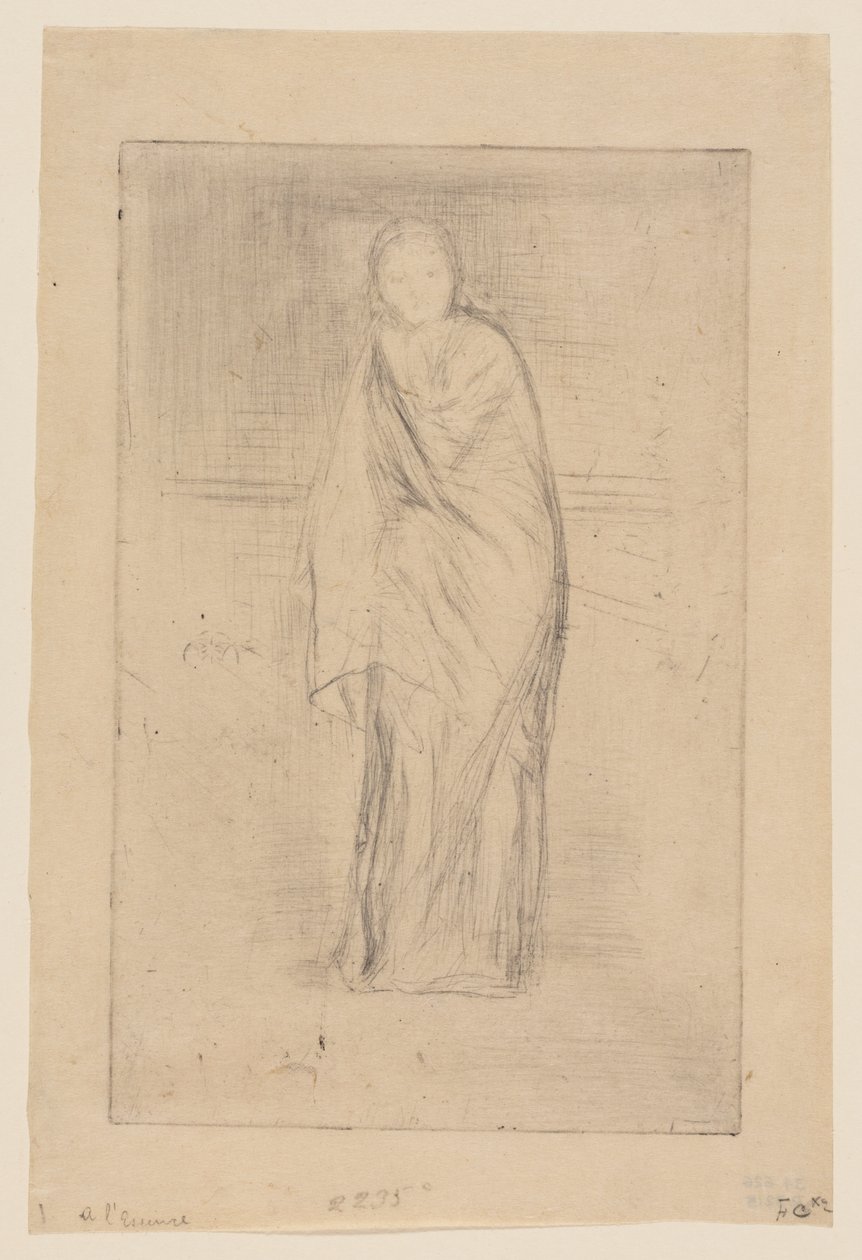 Draped Model by James Abbott McNeill Whistler