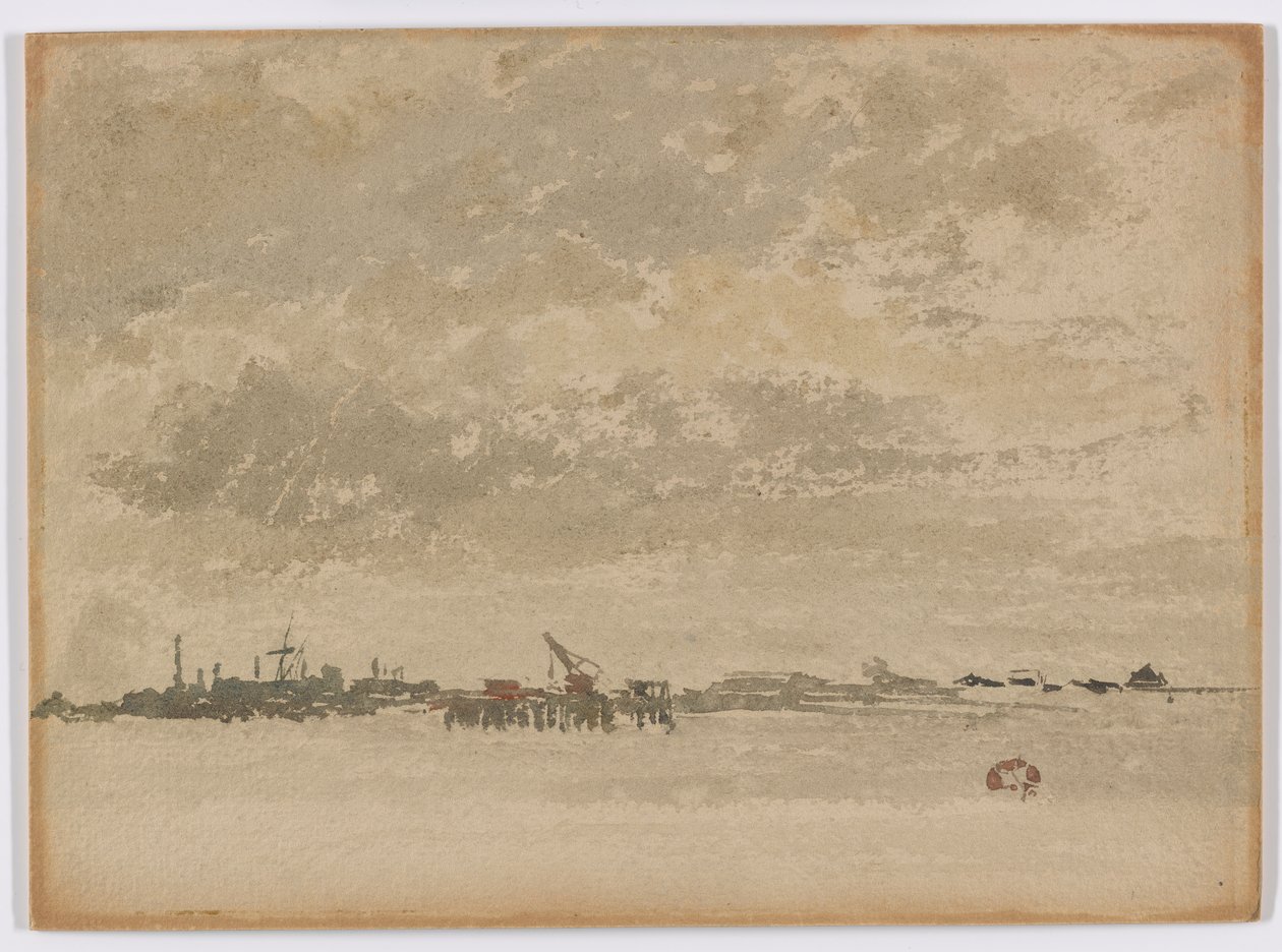 Grey and Silver–Purfleet by James Abbott McNeill Whistler