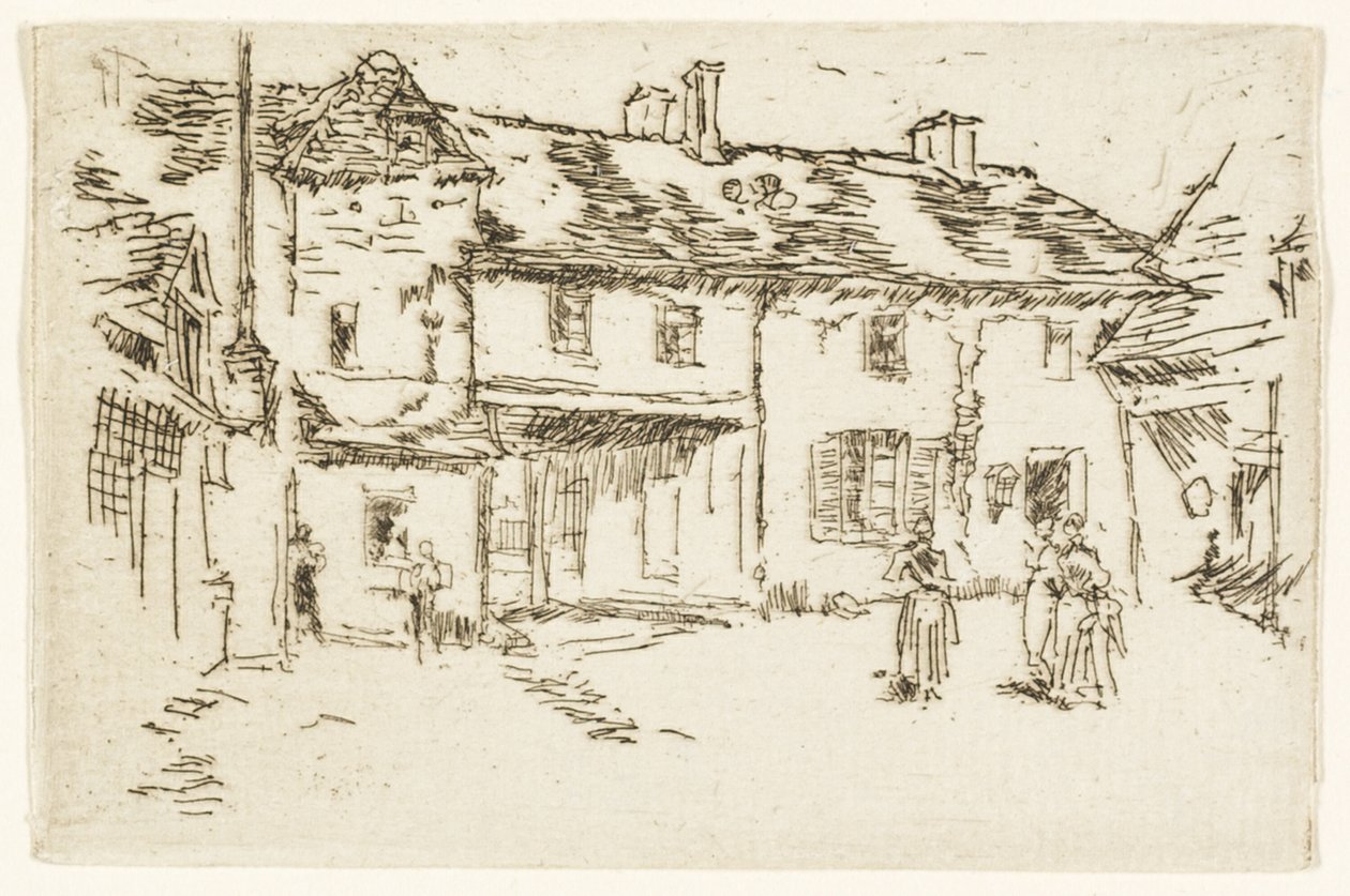 Hôtel de la Promenade, Loches by James Abbott McNeill Whistler