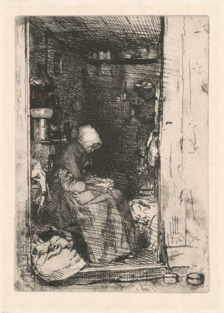 The Old Woman with Rags by James Abbott McNeill Whistler