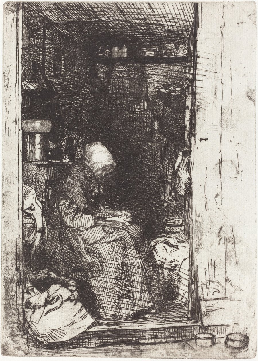 The Old Woman with Rags by James Abbott McNeill Whistler