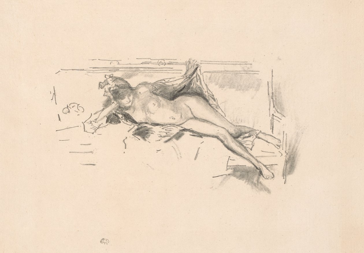 Nude Model, Reclining by James Abbott McNeill Whistler