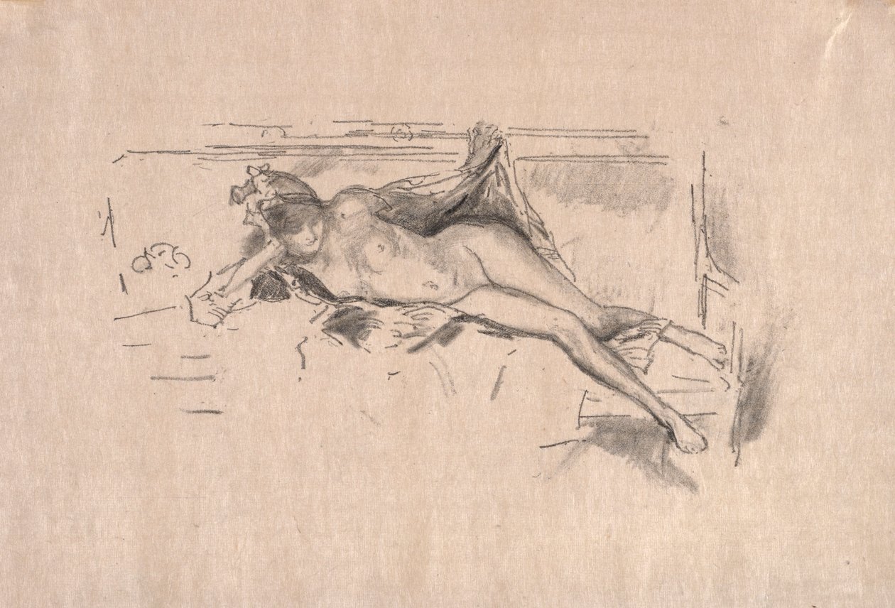 Nude Model Reclining by James McNeill Whistler