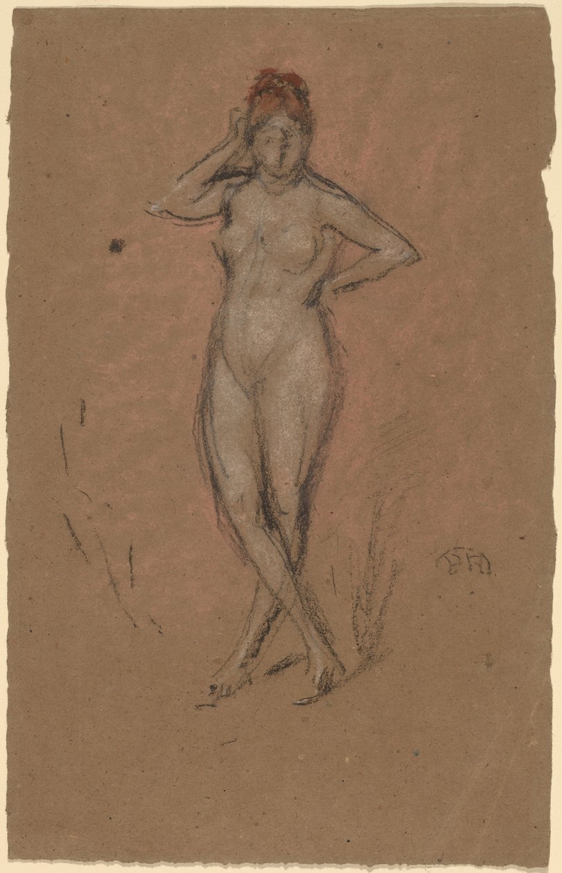 Nude Standing with Legs Crossed by James Abbott McNeill Whistler