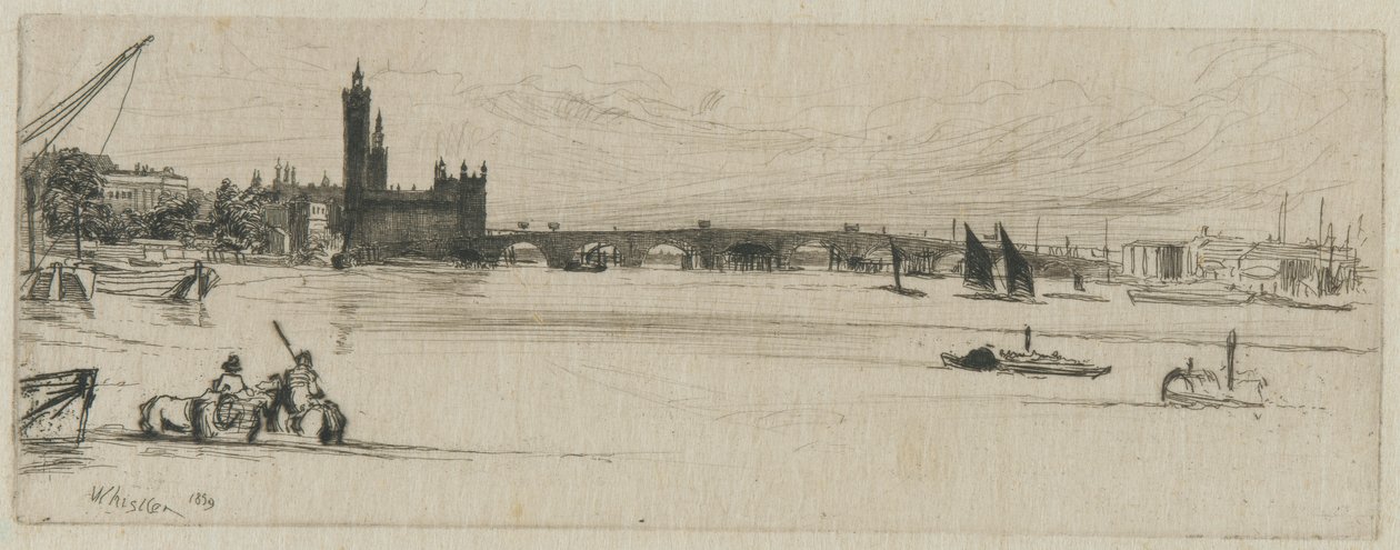 Old Westminster Bridge by James Abbott McNeill Whistler