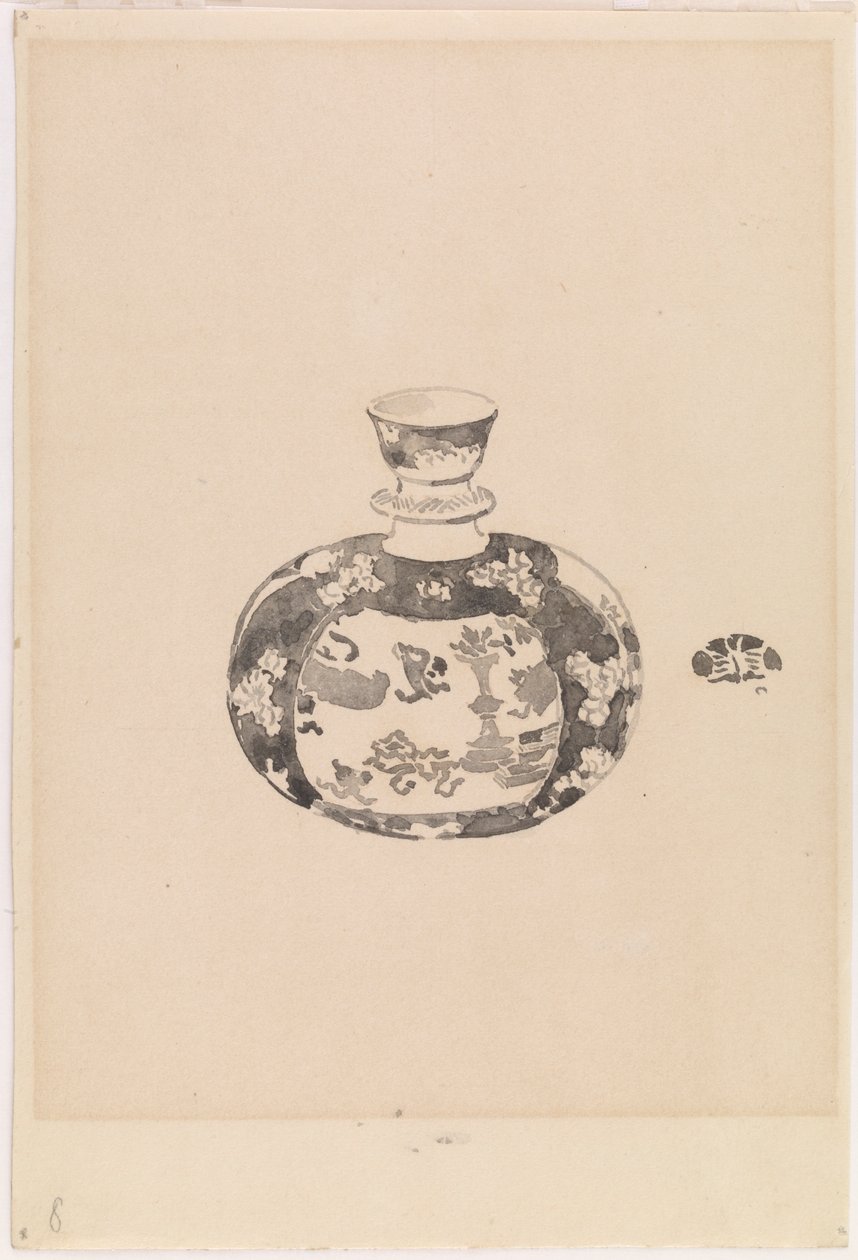 Oviform Ginger-Jar with Bell-Shaped Cover by James Abbott McNeill Whistler