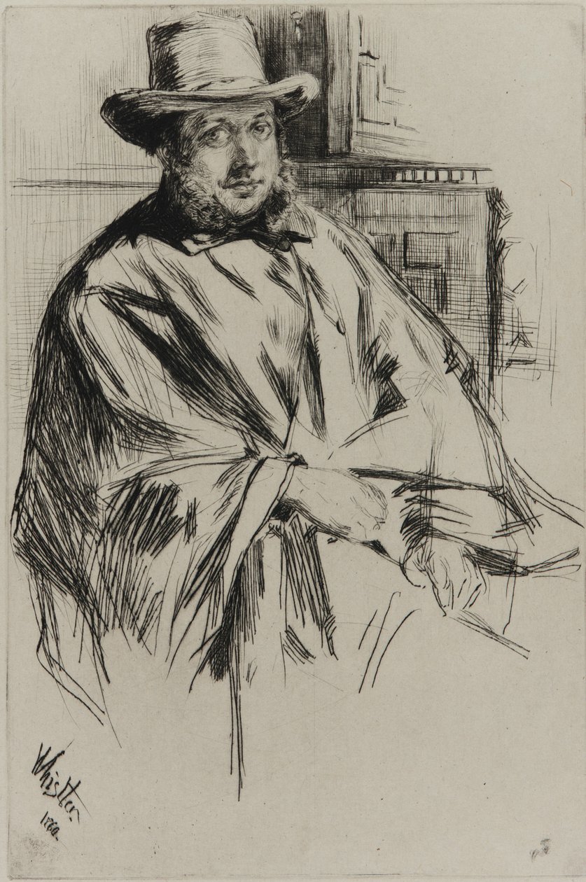 Portrait of a man by James Abbott McNeill Whistler