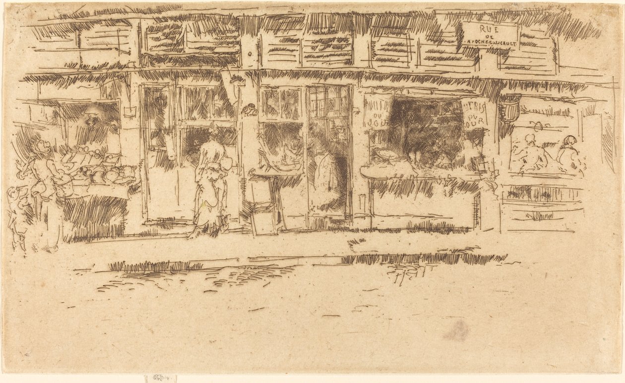 Rue de la Rochefoucault by James Abbott McNeill Whistler