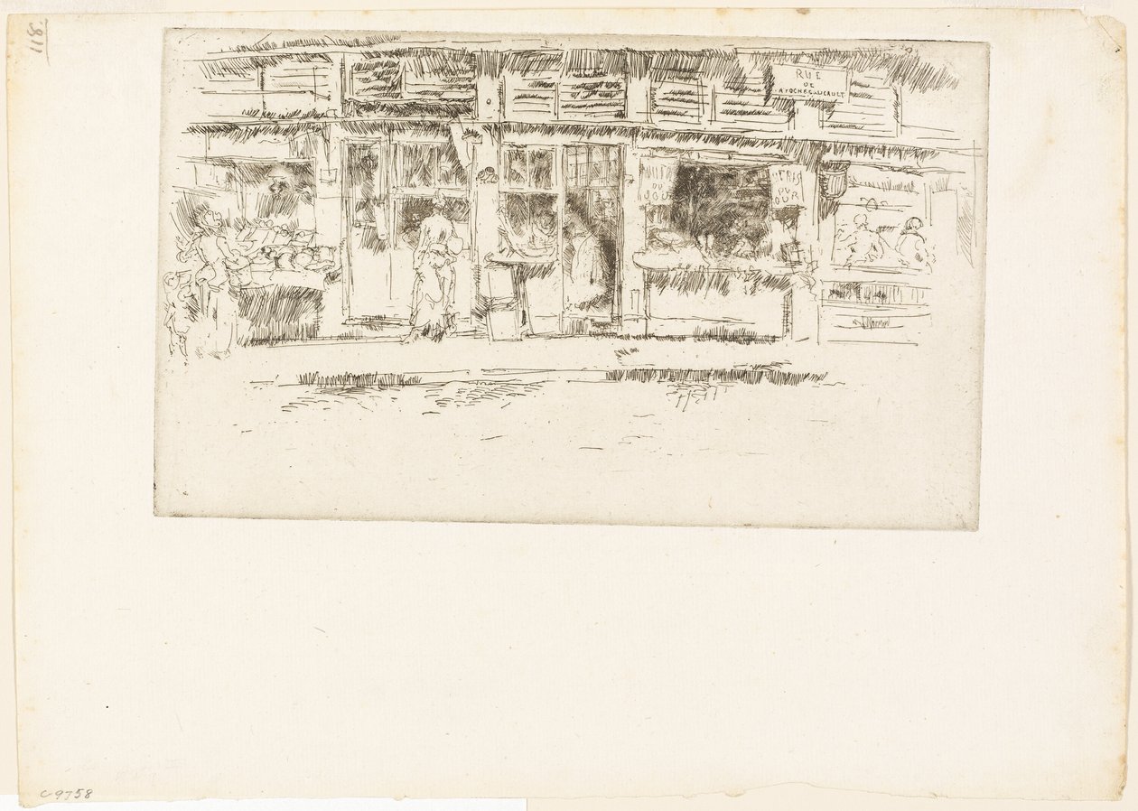 Rue de la Rochefoucault by James Abbott McNeill Whistler