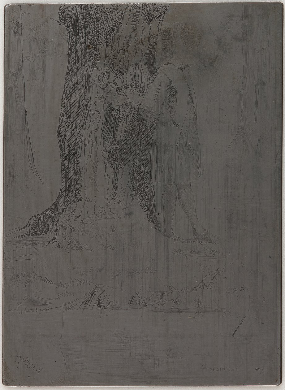 Seymour Standing under a Tree by James Abbott McNeill Whistler