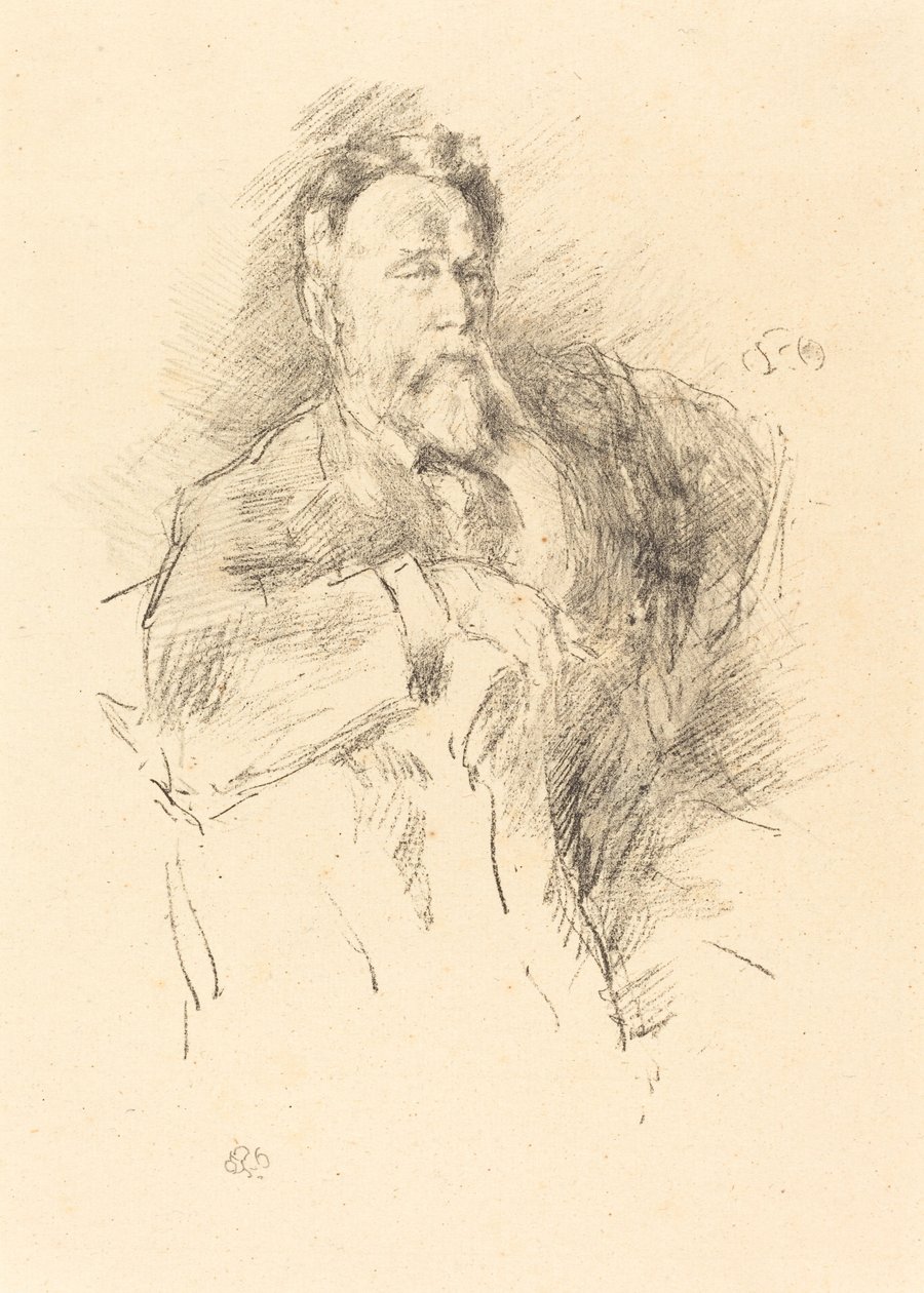 Sketch of William E. Henley by James Abbott McNeill Whistler