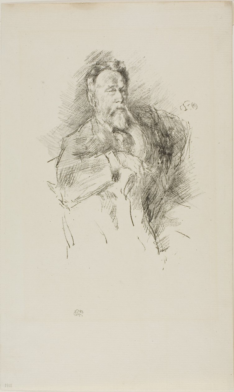 Sketch of William E. Henley by James Abbott McNeill Whistler