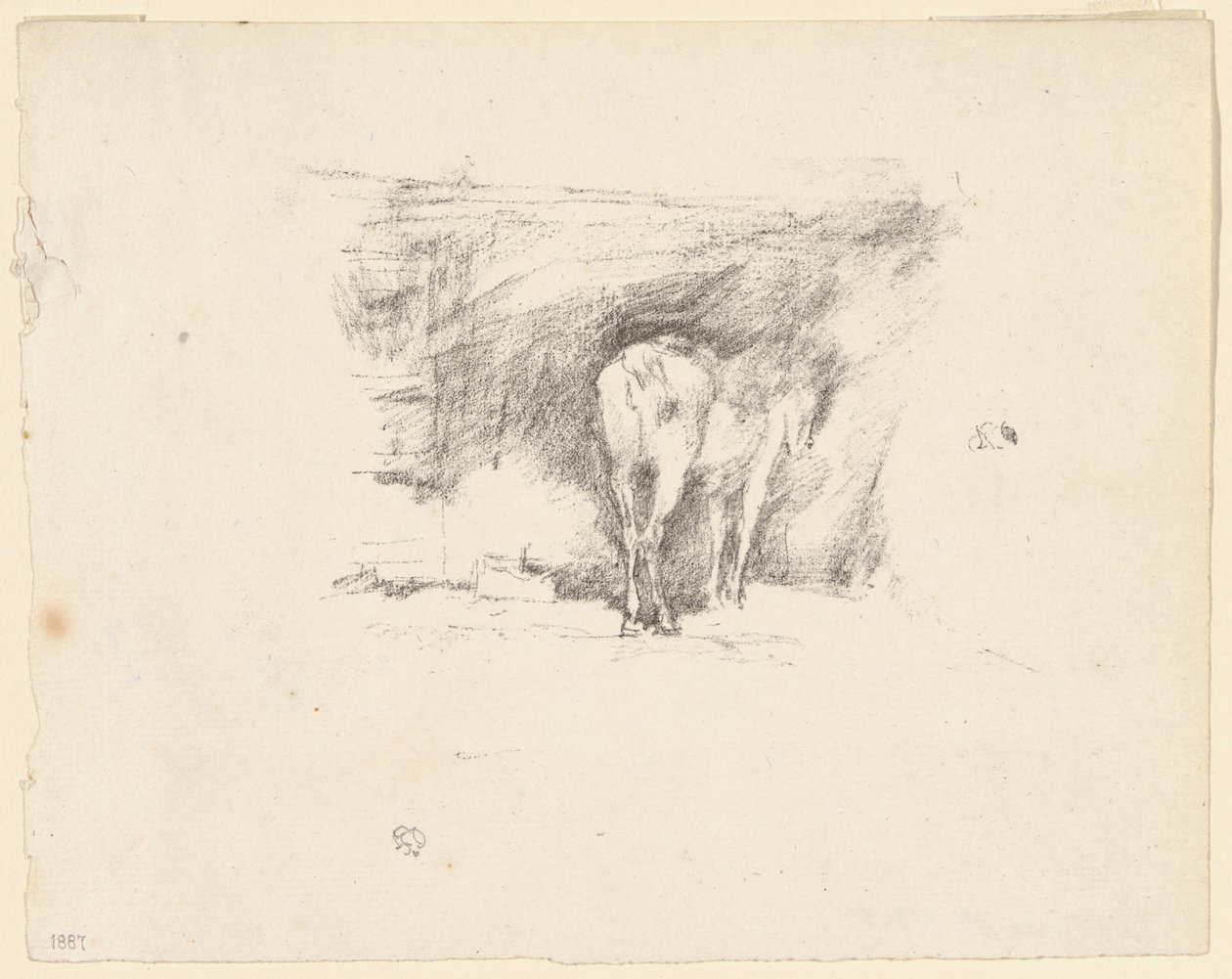 Study of a Horse by James Abbott McNeill Whistler