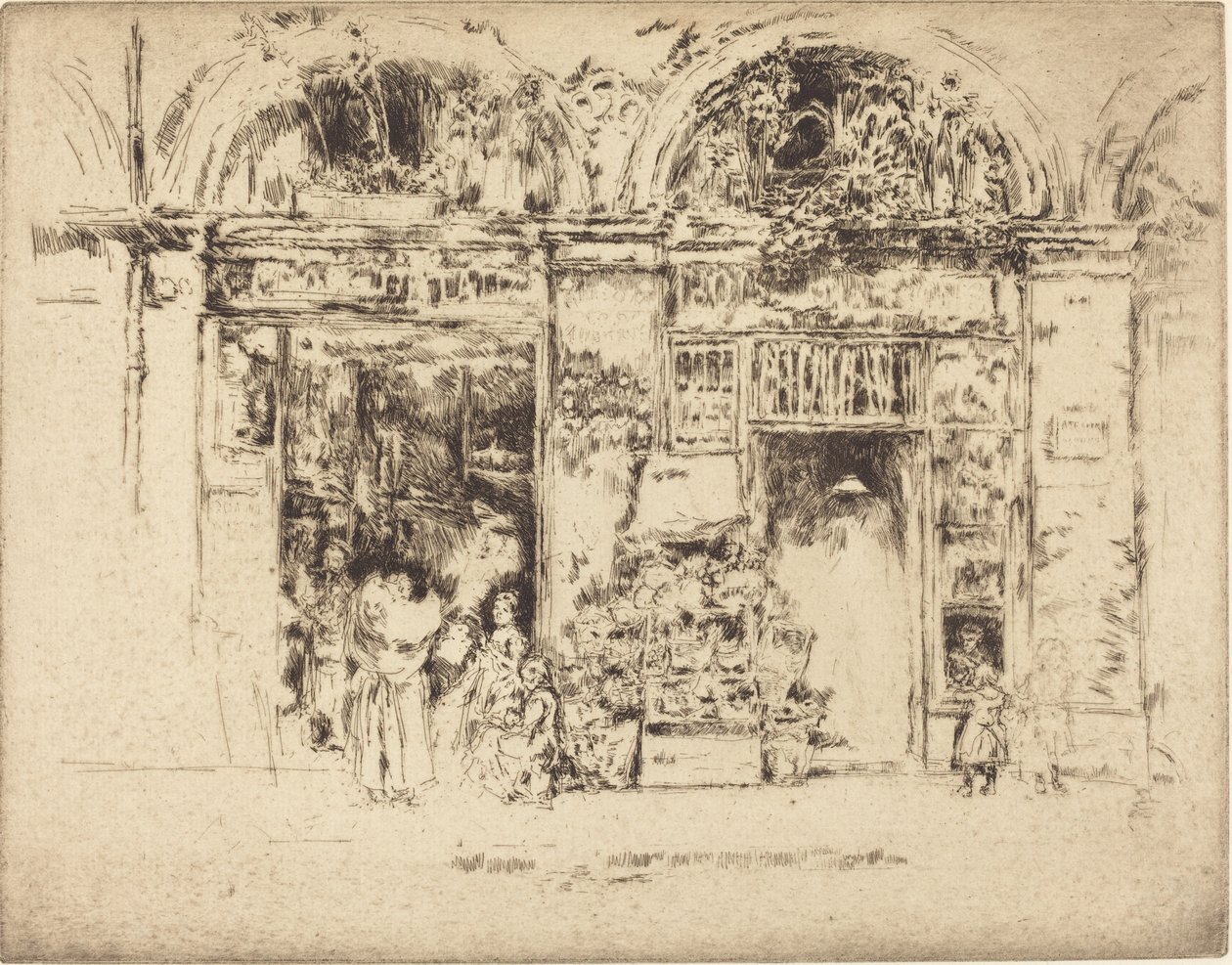 Sunflowers, Rue des Beaux-Arts by James Abbott McNeill Whistler