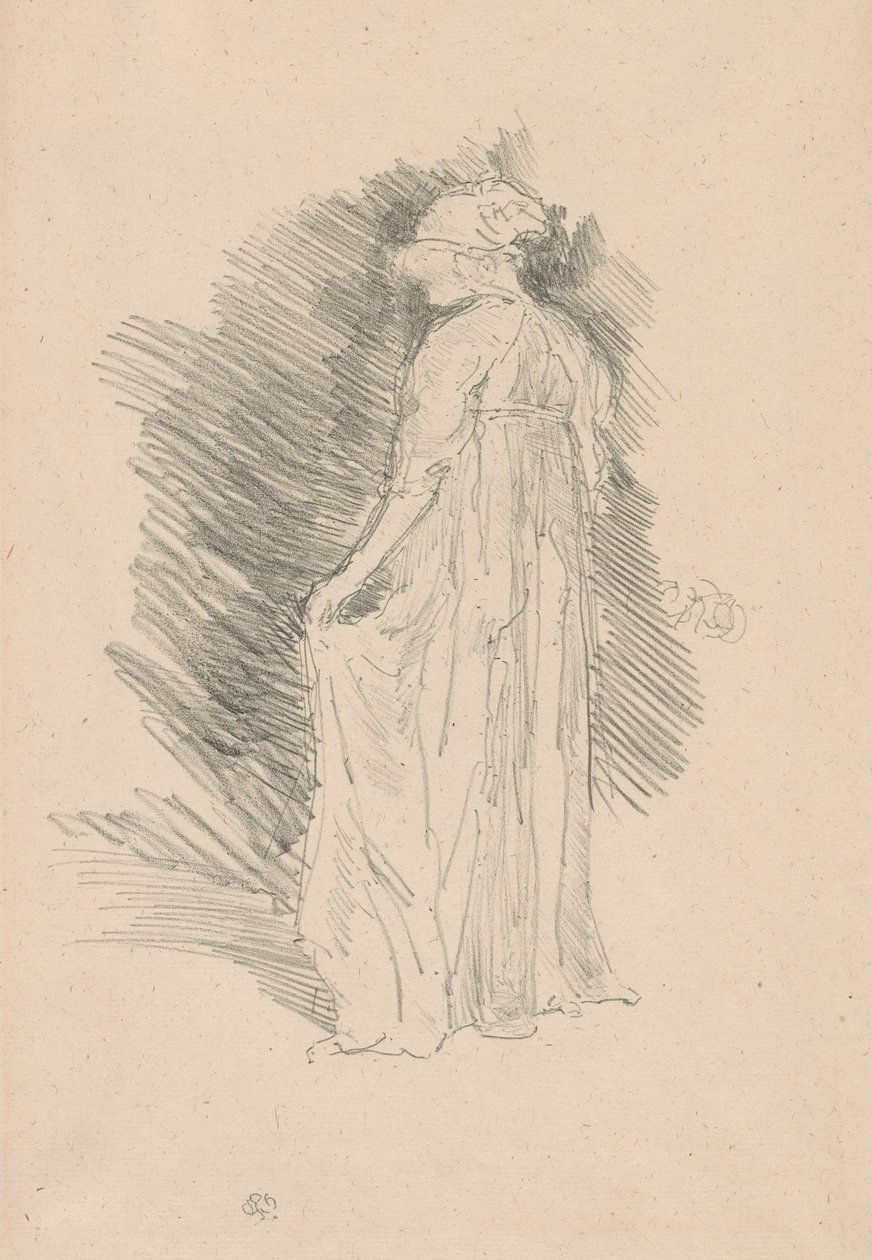 The Draped Figure, Back View by James Abbott McNeill Whistler