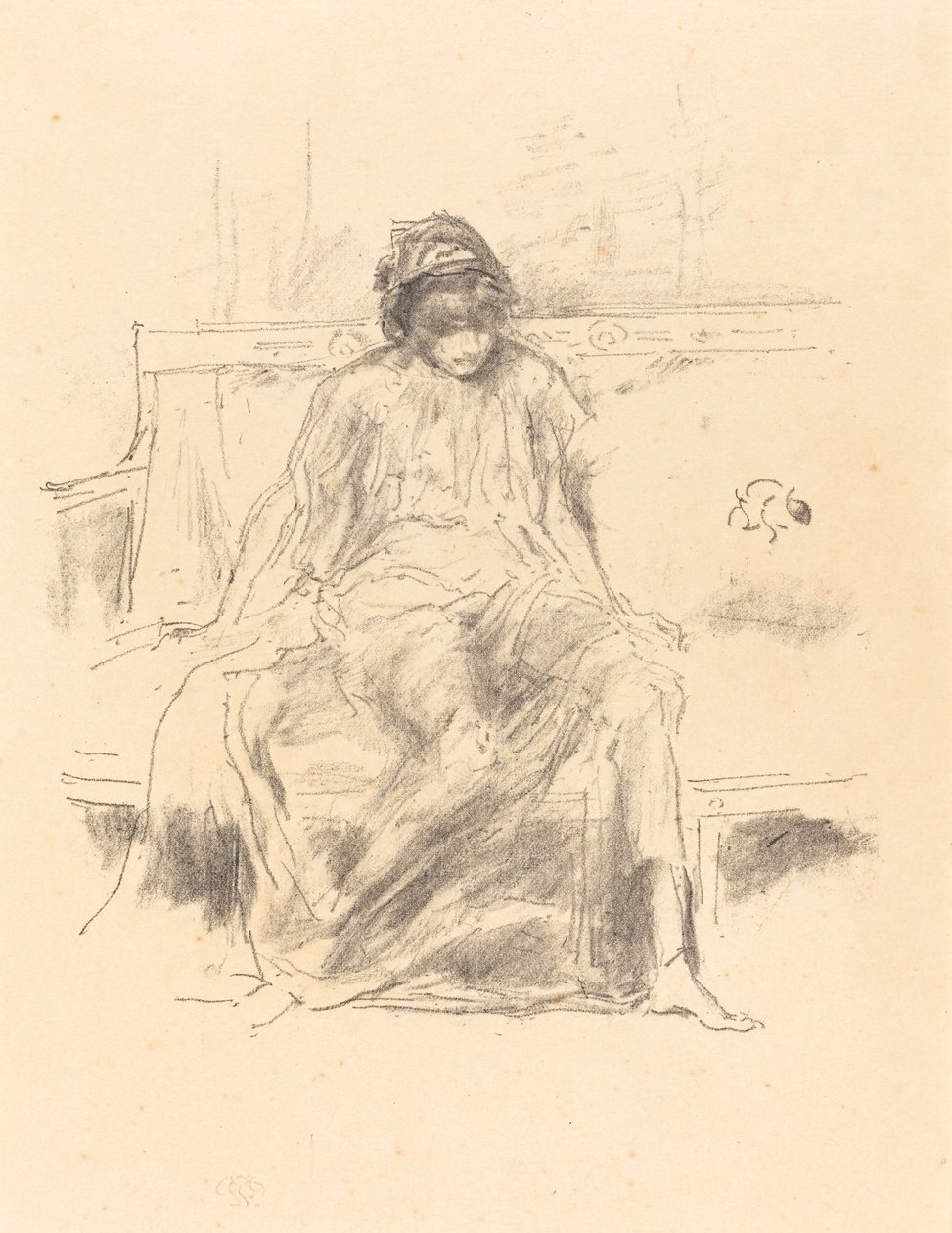 The Draped Figure, Seated by James Abbott McNeill Whistler