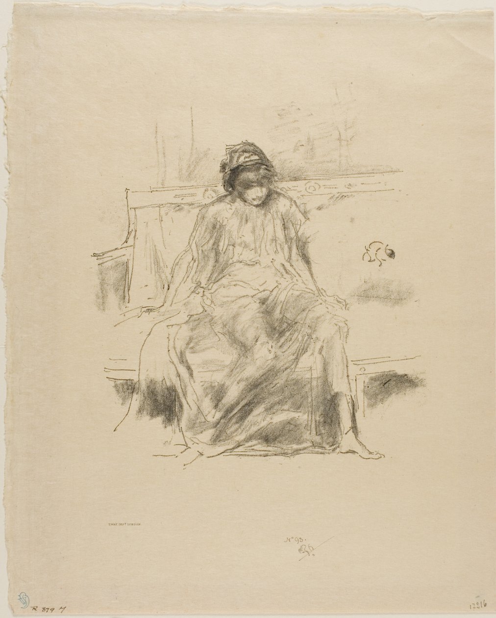 The Draped Figure, Seated by James Abbott McNeill Whistler