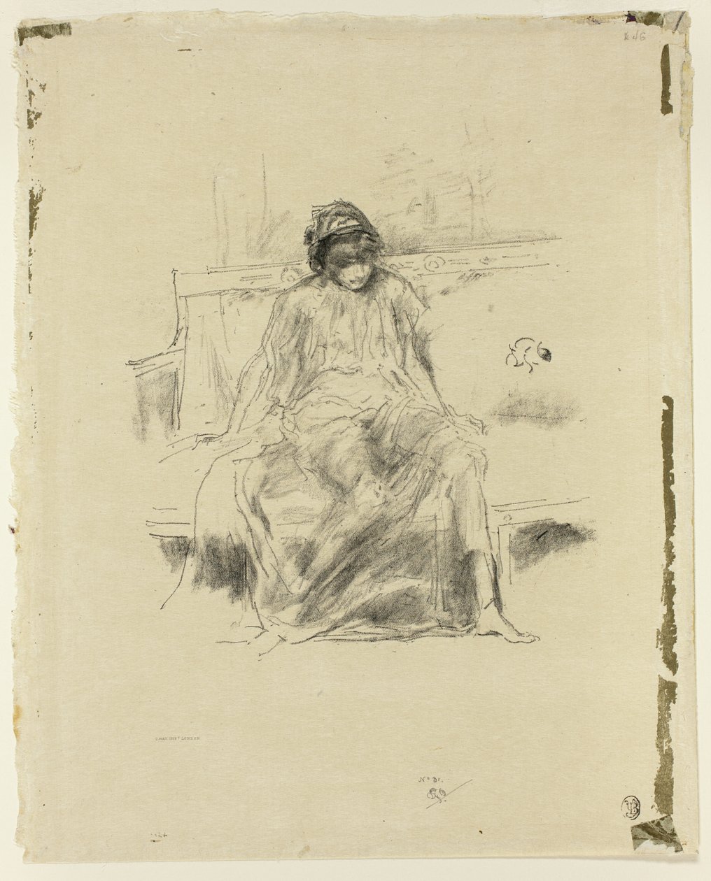 The Draped Figure, Seated by James Abbott McNeill Whistler