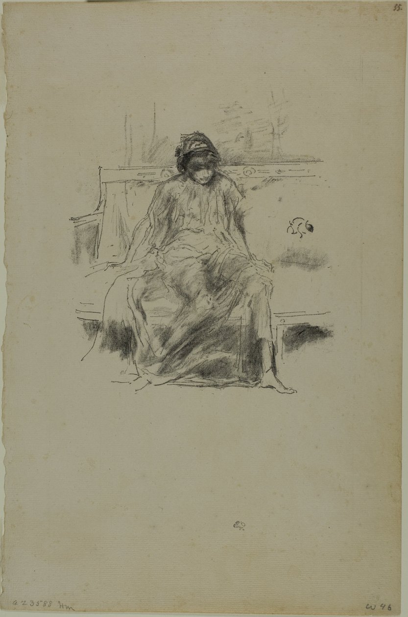 The Draped Figure, Seated by James Abbott McNeill Whistler