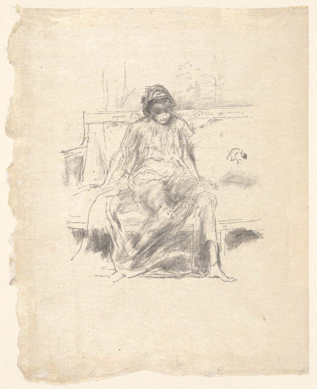 The Draped Figure Seated by James Abbott McNeill Whistler