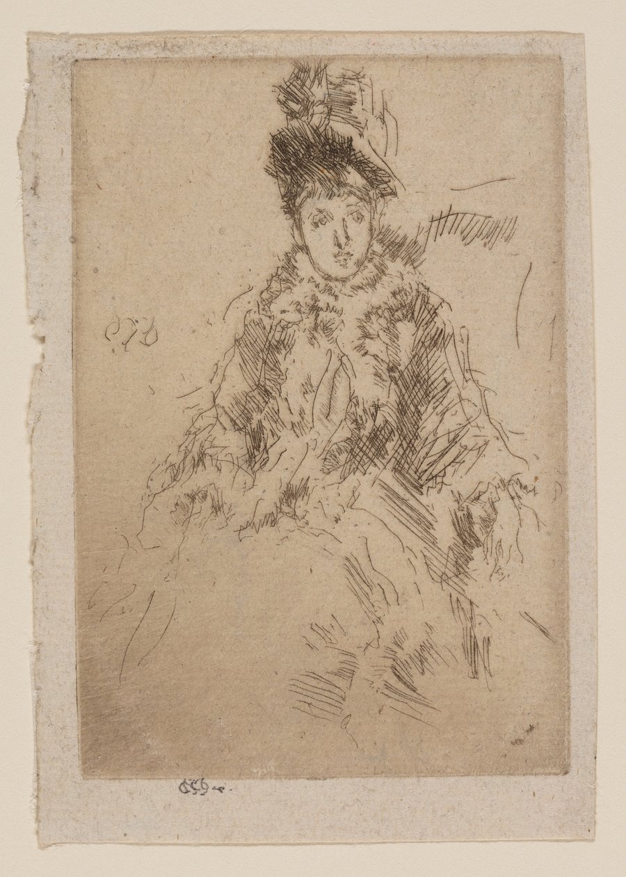The Fur Tippet: Miss Lenoir by James Abbott McNeill Whistler