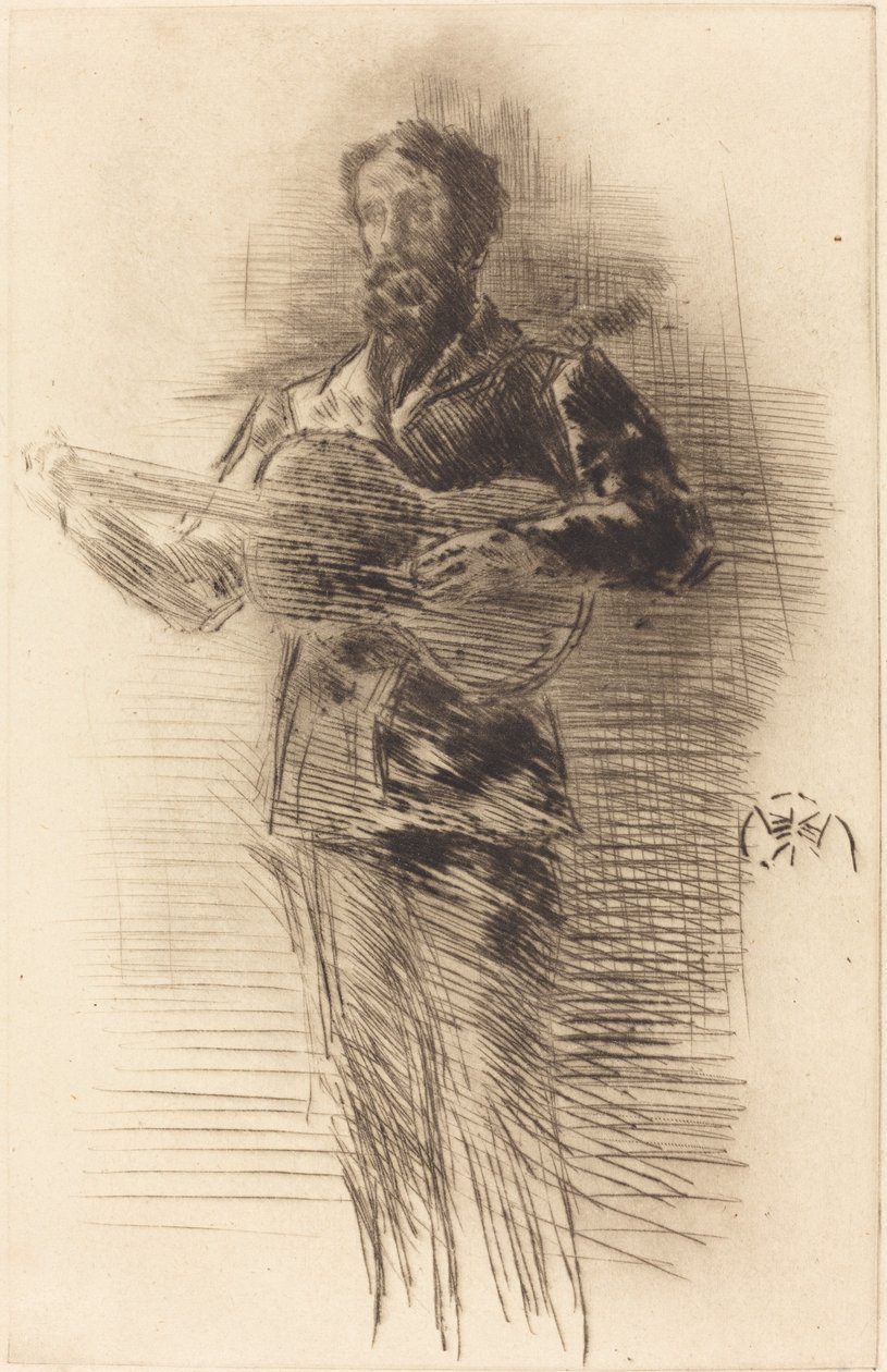 The Guitar Player by James Abbott McNeill Whistler