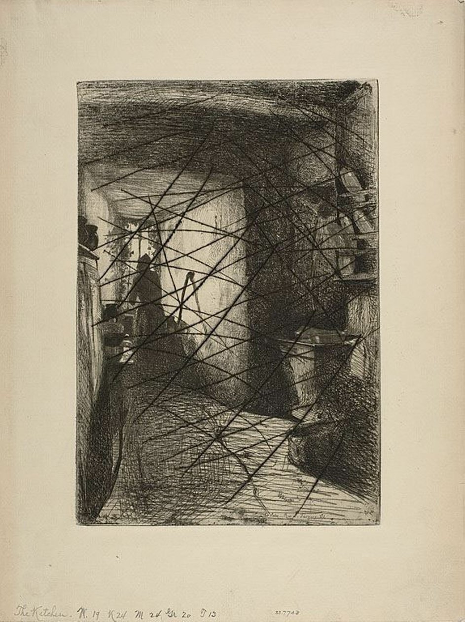 The Kitchen by James Abbott McNeill Whistler
