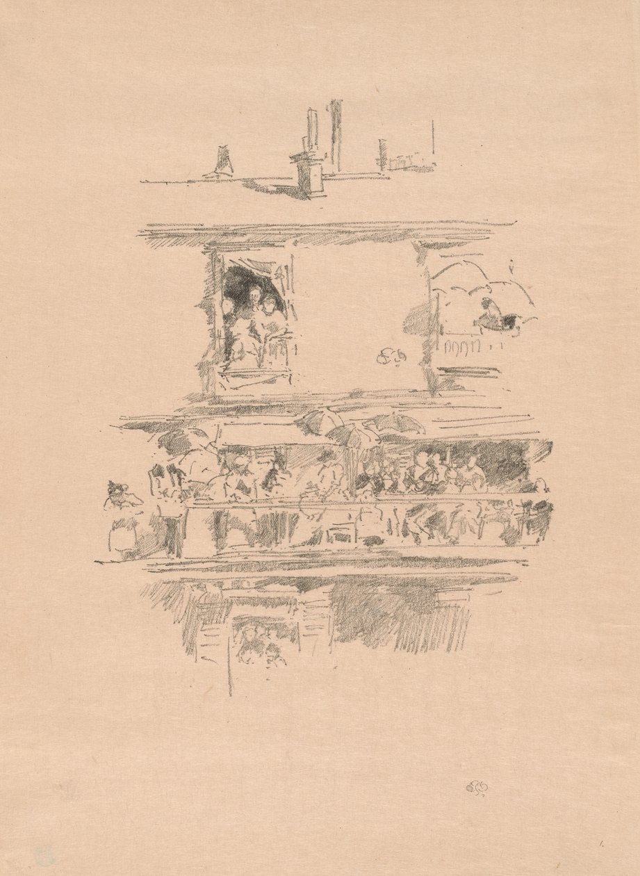 The Long Balcony by James McNeill Whistler