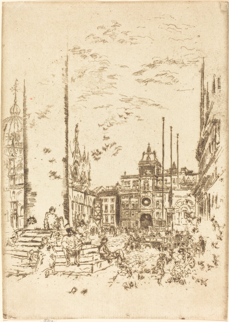 The Piazzetta by James Abbott McNeill Whistler