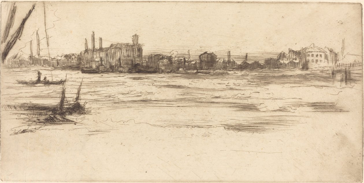 The Troubled Thames by James Abbott McNeill Whistler