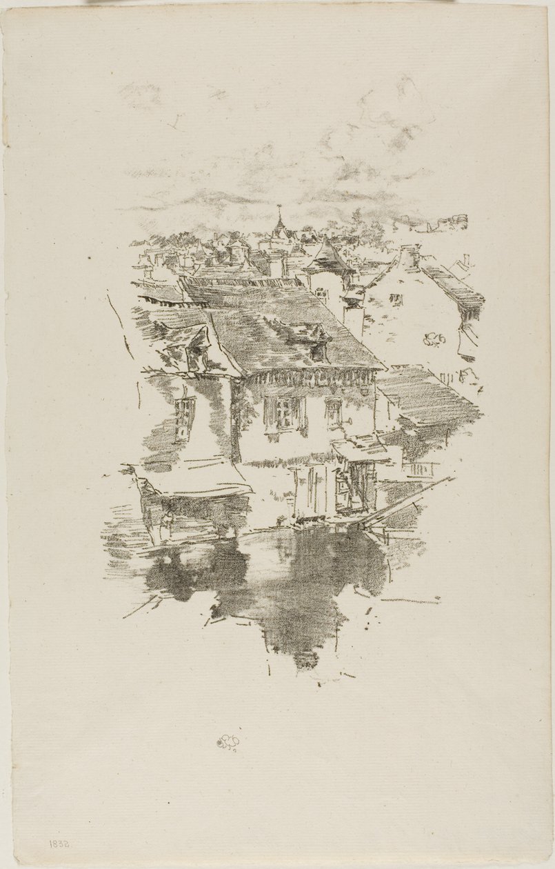 Vitré: The Canal by James Abbott McNeill Whistler