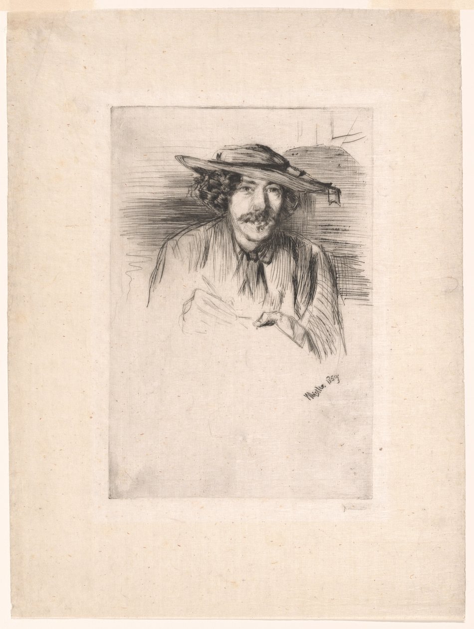 Whistler with a Hat by James Abbott McNeill Whistler