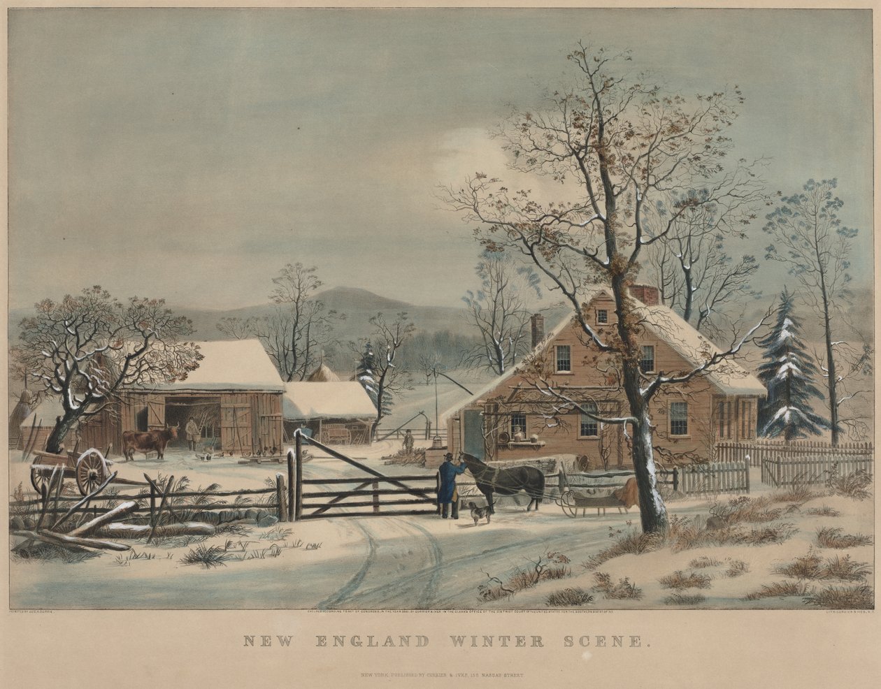 New England Winter Scene by James Merritt Ives