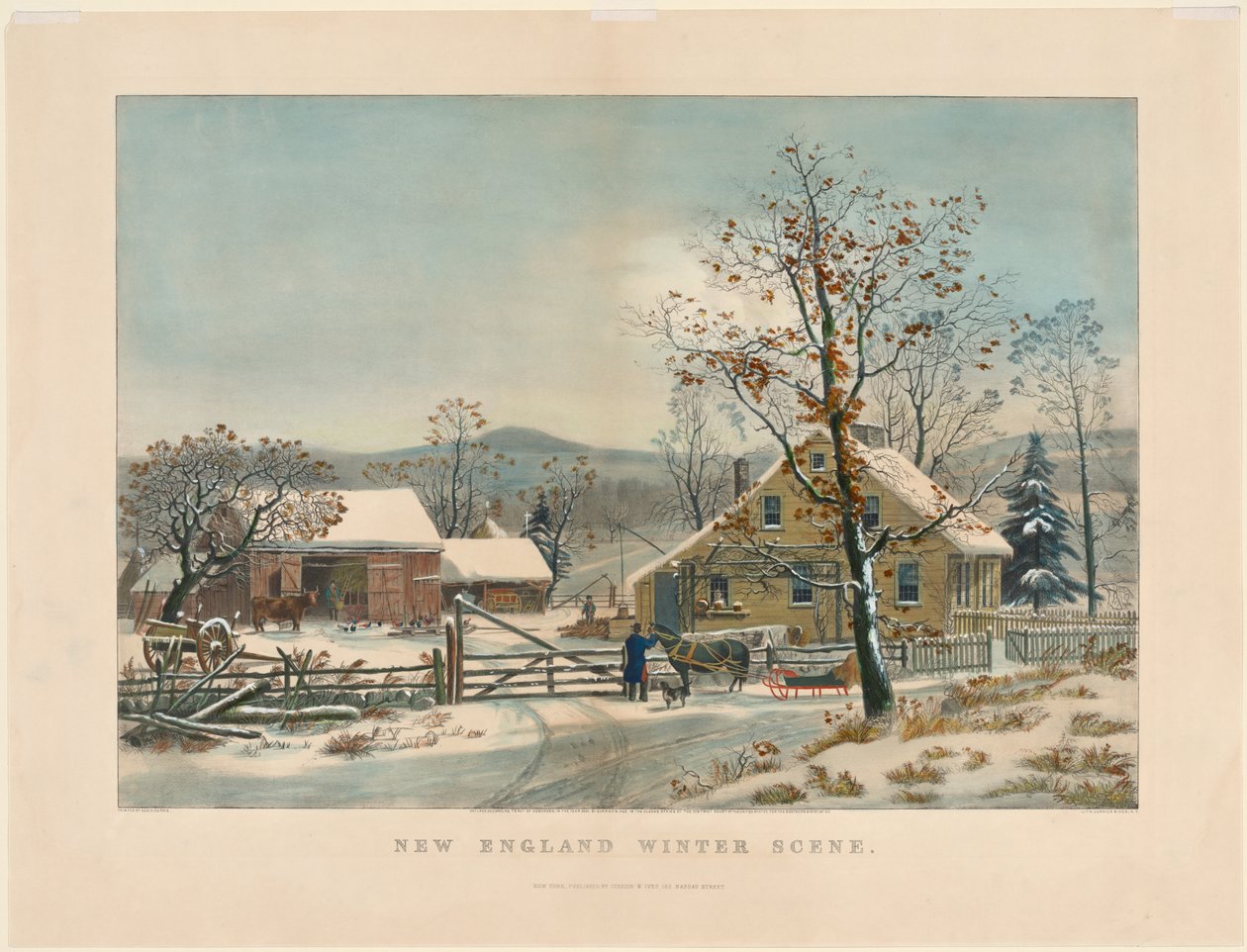 New England Winter Scene by James Merritt Ives