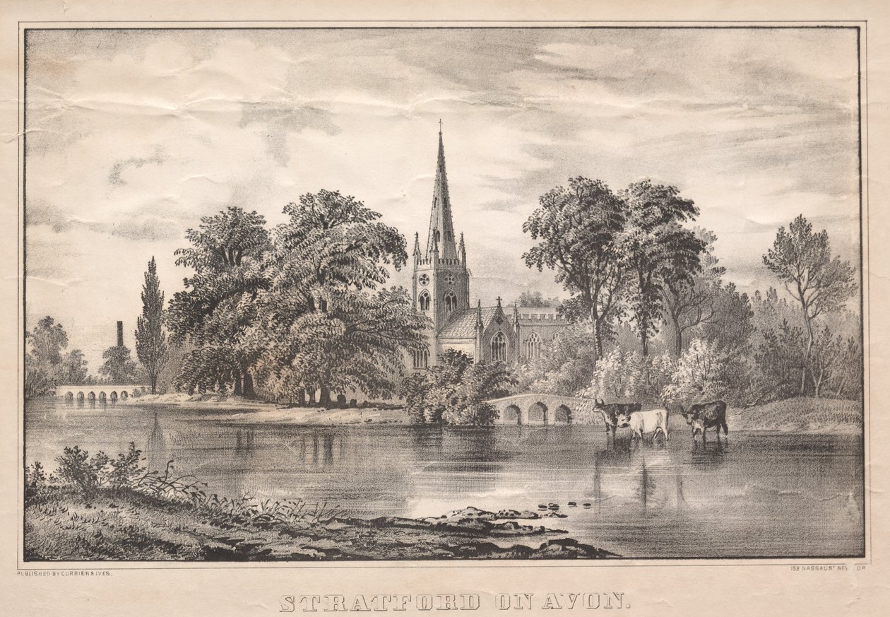 Stratford on Avon by James Merritt Ives
