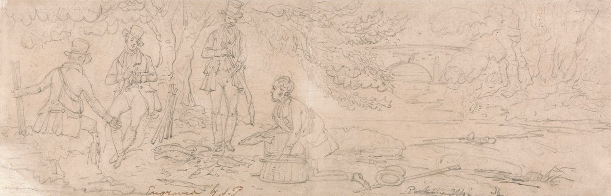 Anglers Packing Up by James Pollard