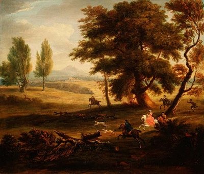 Hunting Party in an Extensive Landscape by James Ross