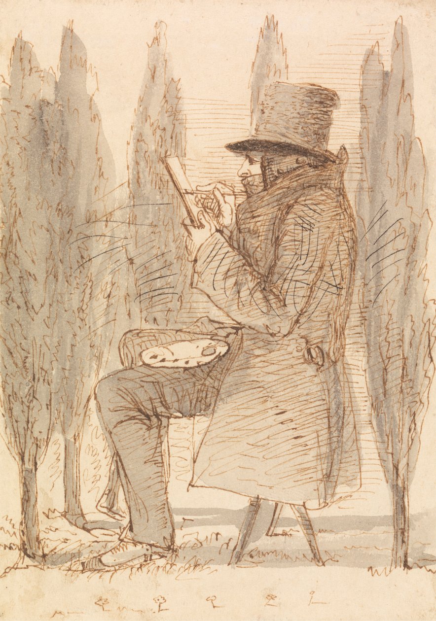 The Artist Sketching by James Smetham