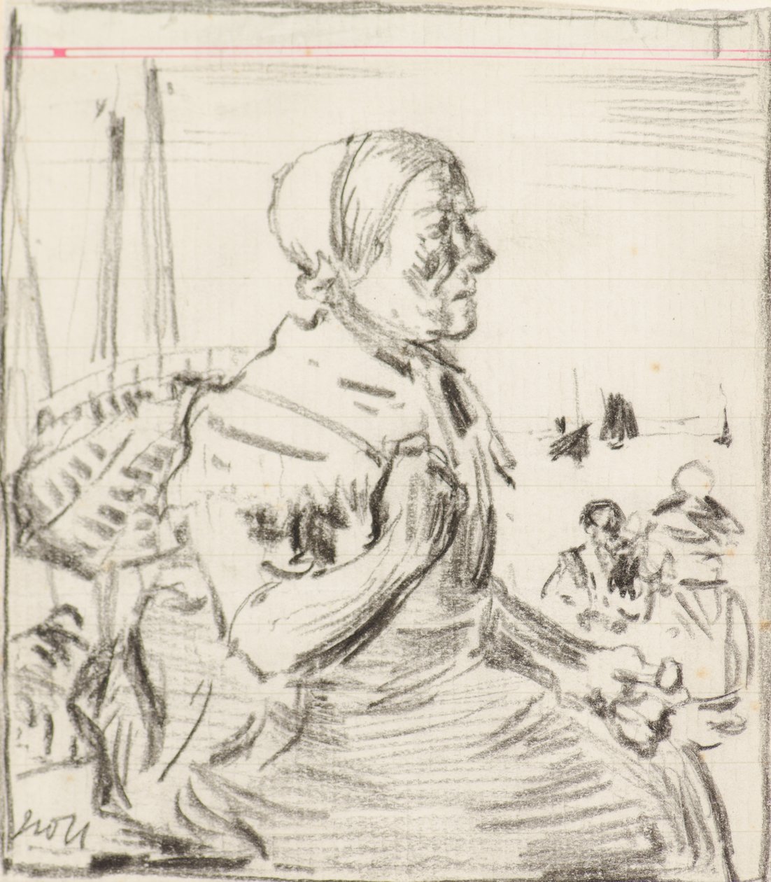 Study [Fisherwoman] by James Watterston Herald