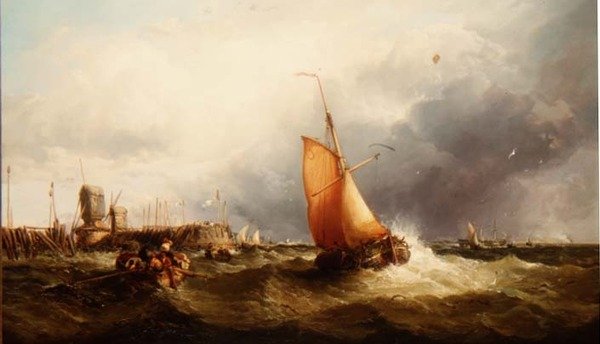 Dutch Fishing Vessel and Other Shipping by James Webb