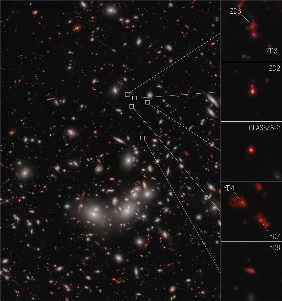 Galaxy Protocluster by James Webb Space Telescope (NASA)